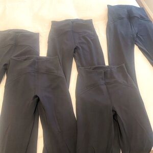 Lululemon fast & freeFIVE PAIRS.Size 2 & 25 length.Soft like align but thicker.